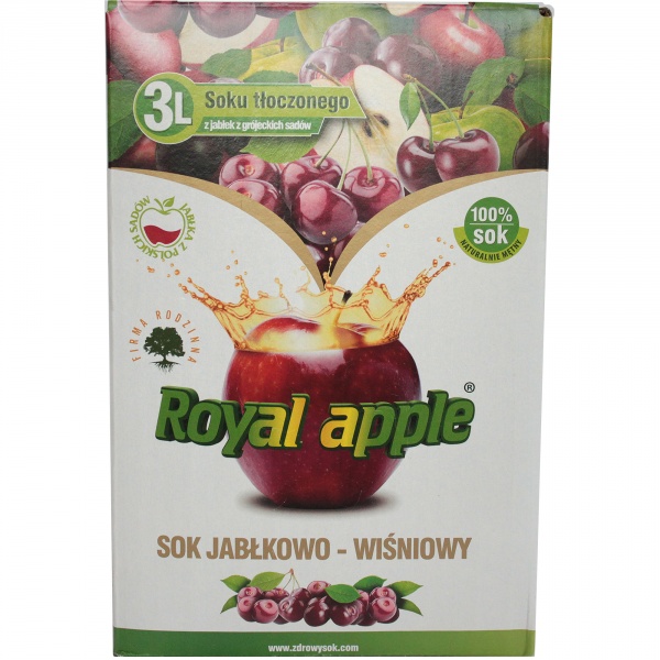 Sok jabłkowo-wiśniowy Royal Apple NFC 3l