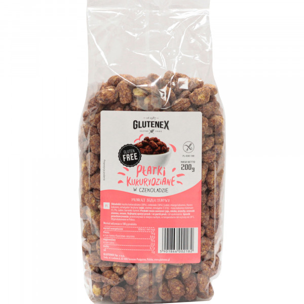 Płatki kukurydziane bezglutenowe w czekoladzie 