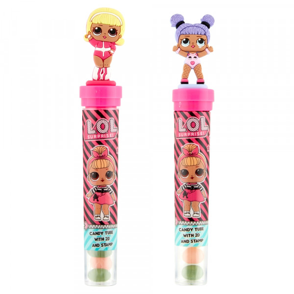 Cukierki lol candy stamp tube zabawka 
