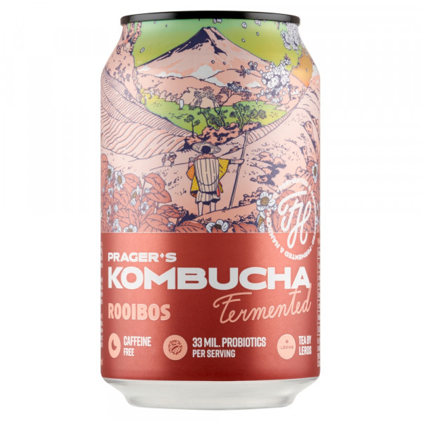 Napój gazowany Prager kombucha Rooibos puszka 