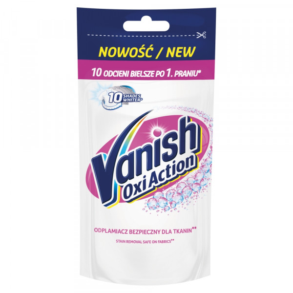 Vanish Oxi Action White Odplamiacz do białych tkanin w płynie 100ml