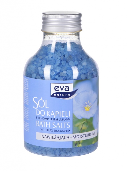 Sól do kąpieli Eva natura nawilżająca len 