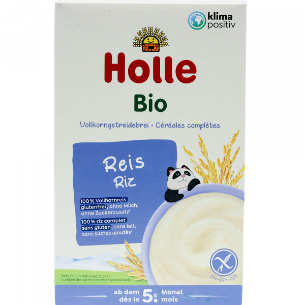 Kaszka Holle Bio ryżowa pełnoziarnista bezmleczna po 5 miesiącu 