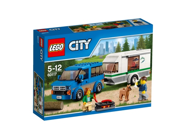 Klocki LEGO City Van z przyczepą kempingową 60117