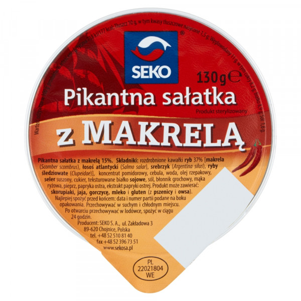 Sałatka seko z makrelą pikantna 130g 