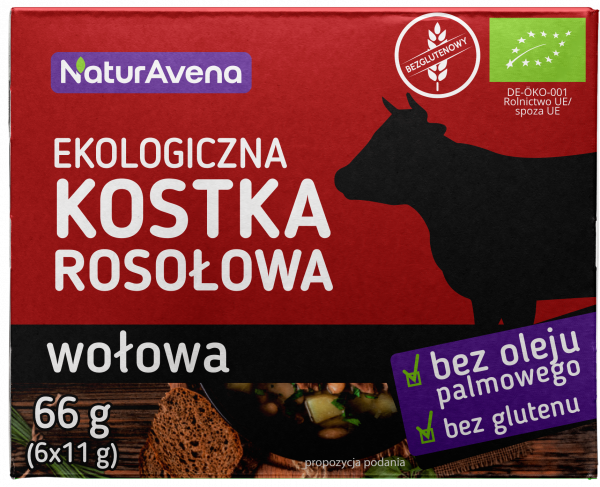 Kostka naturavena rosołowa wołowa bio 66g 