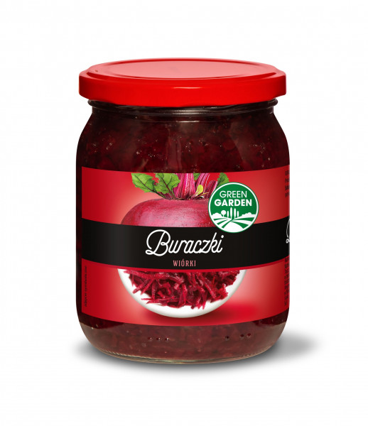 Buraczki Green Garden wiórki 480g/360g słoik