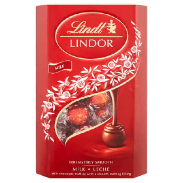 Lindt Lindor Pralinki z czekolady mlecznej z nadzieniem 337 g 