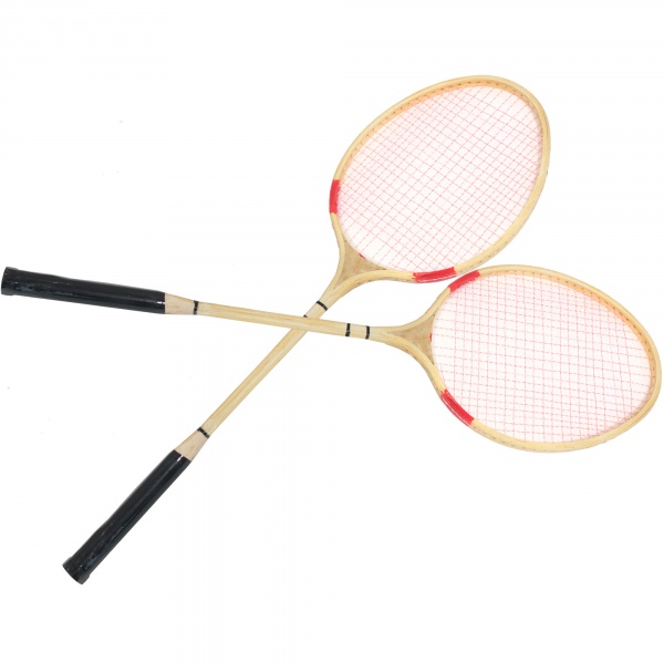 Badminton 66cm drewniany z lotką 