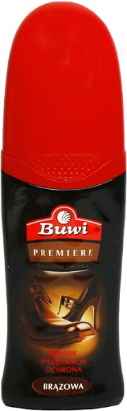 Buwi Premiere pasta do obuwia 60ml - brązowa