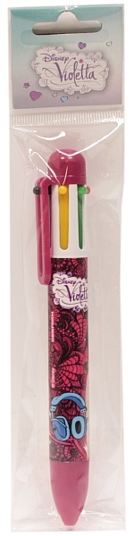 Długopis 6 kolorów Violetta 