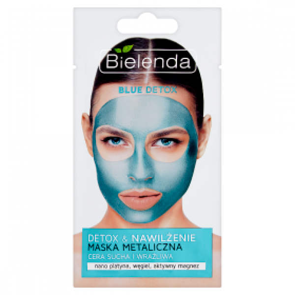 Blue Detox Maska metaliczna cera sucha i wrażliwa 