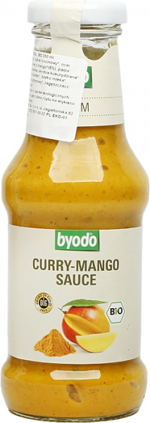 Sos curry mango bio bezglutenowy 