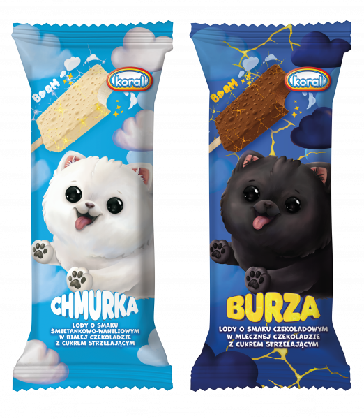 Lody Koral Burza lub Chmurka mix 