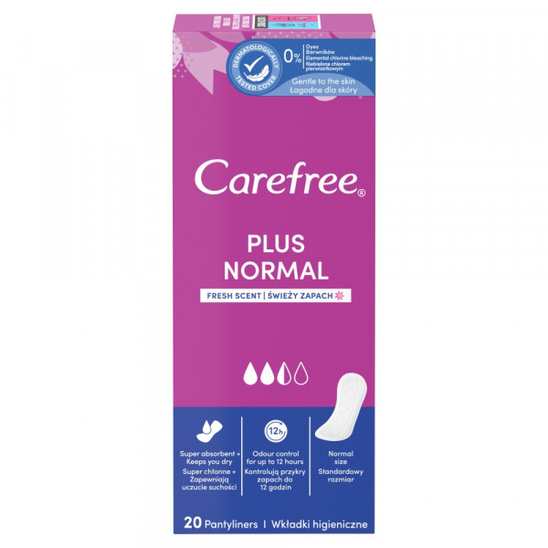 Carefree Plus Original Wkładki higieniczne 20 sztuk