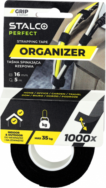 Taśma Stalco perfect spinająca rzepowa 16mm x 5m 