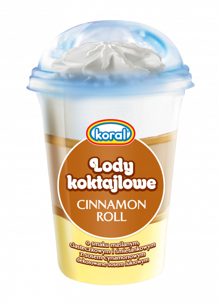 Lody Koktajlowe cinnamon roll 