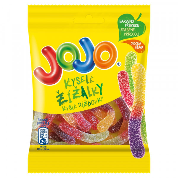 Żelki JoJo sour worm smak owocowy 