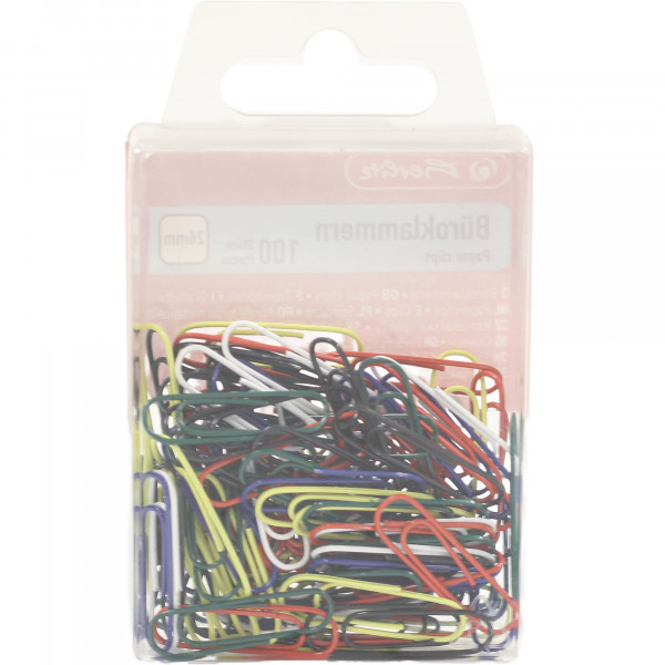 Spinacze Herlitz 26mm kolorowe 100szt kolorowe