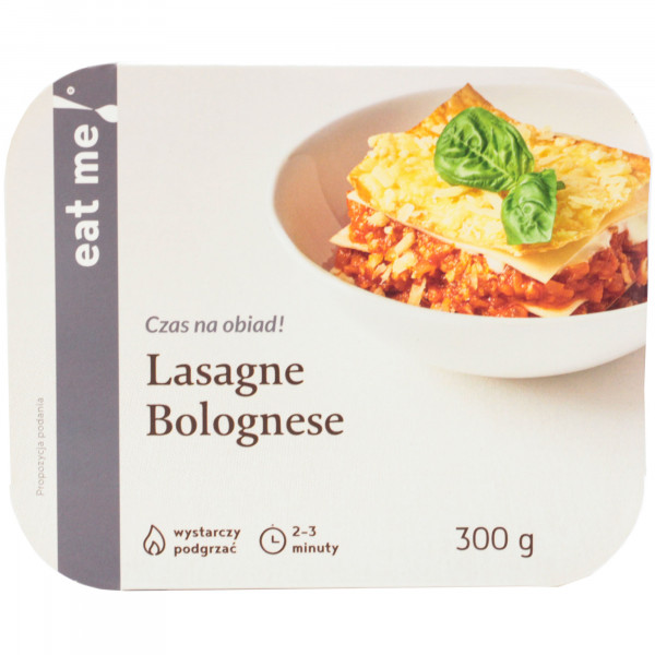 Danie eat me lasagne bolognese 