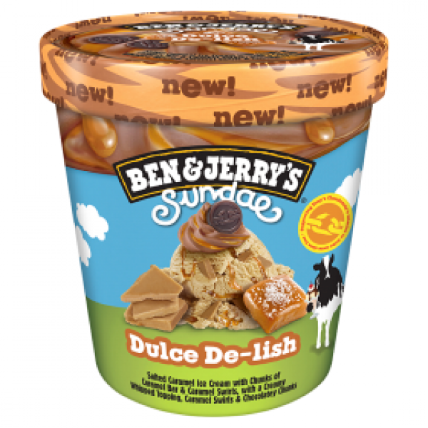Ben &amp; Jerry&#039;s Lody Dulce De-lish Sundae 427 ml