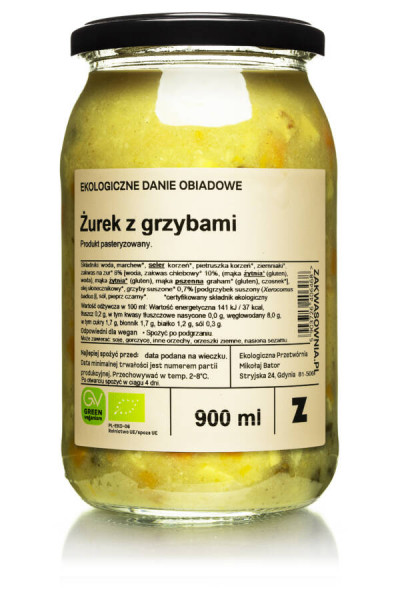 Zupa Zakwasownia eko żurek z grzybami 