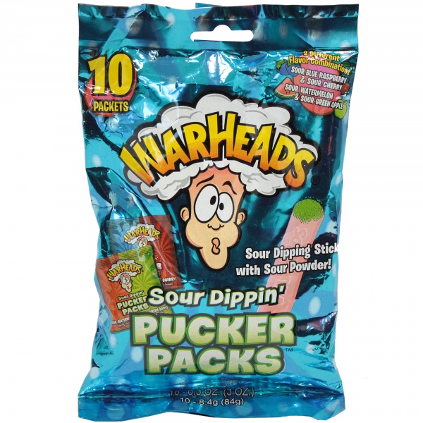 Cukierki warheads sour dippin pucker packs 