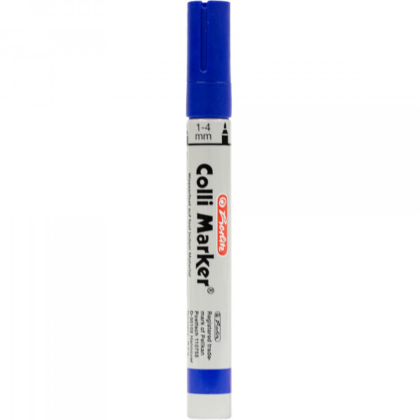 Mazak Herlitz colli-marker permanent okrągły 1-4mm niebieski 