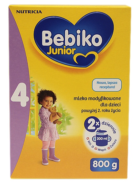 Bebiko Junior 4 Mleko modyfikowane dla dzieci powyżej 2. roku życia 800 g (2 x 400 g)