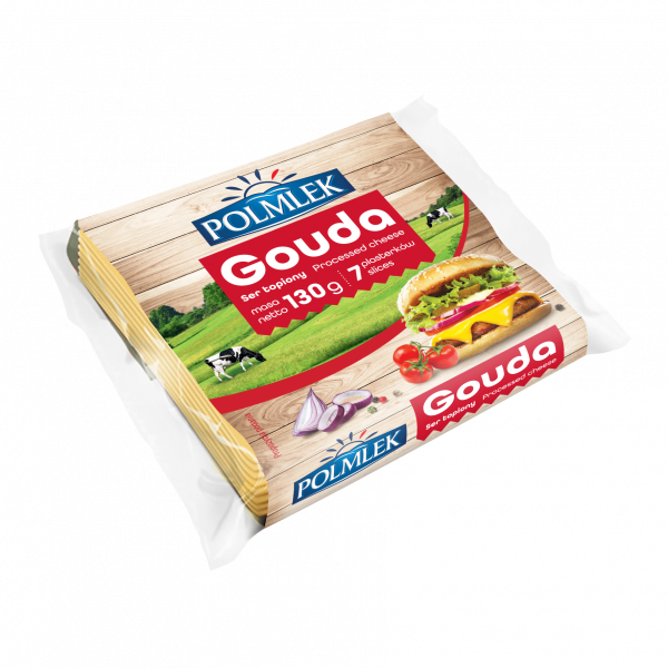 Ser topiony Gouda Polmlek  130g plastry