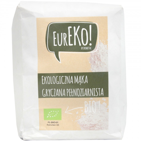 Mąka gryczana pełnoziarnista bio - eureko 