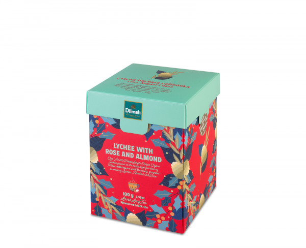 Herbata liść Dilmah czarna lychee rose &amp; almond 