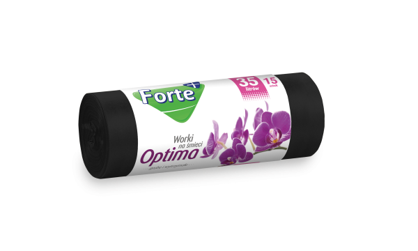 Forte+ Worki na śmieci Optima 35L 15 szt. LDPE