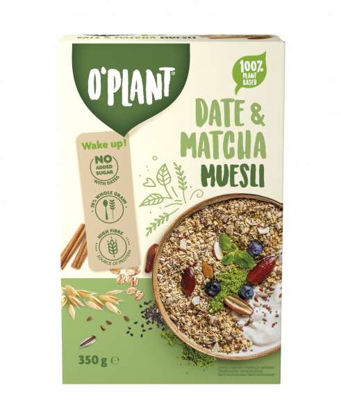 Musli O'plant daktyle matcha 350 g 