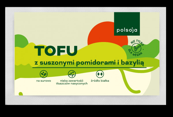 Tofu z suszonymi pomidorami i bazylią 200 g Polsoja