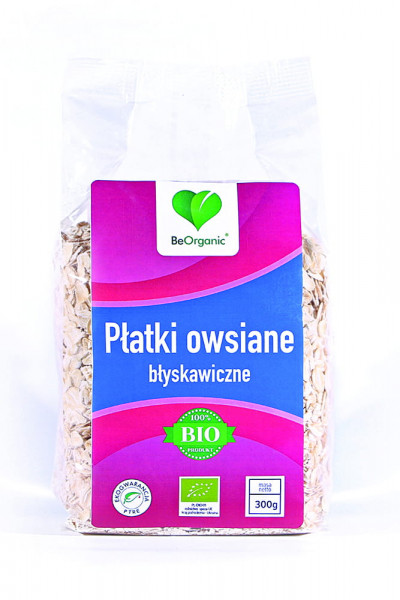Płatki Beorganic Bio owsiane błyskawiczne 