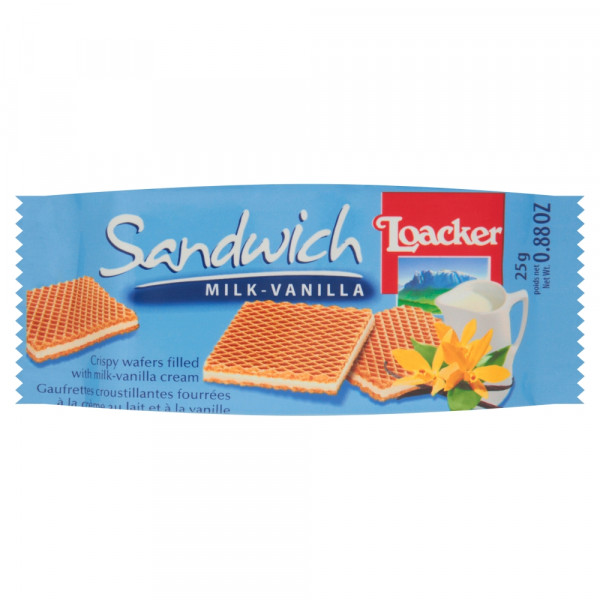 Loacker Sandwich Wafelek mleczno-waniliowy 25 g
