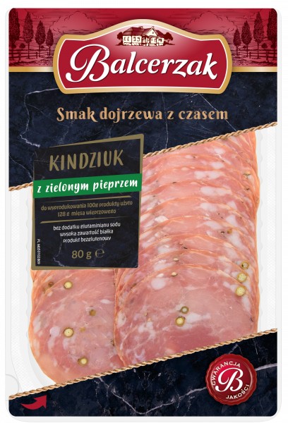 Kindziuk Balcerzak z pieprzem zielonym 