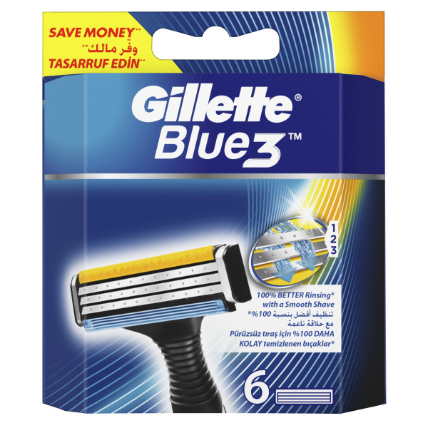 Gillette BLUE3 Ostrza 6 szt