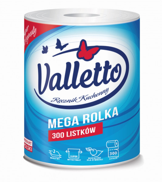 Ręcznik Valletto kuchenny mega rolka 300 listków