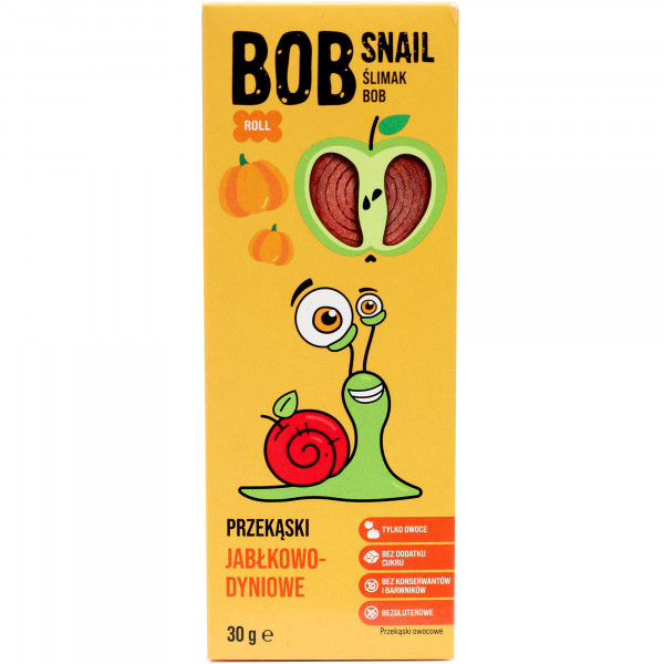 Przekąska Bob Snail bez cukru jabłko dynia 