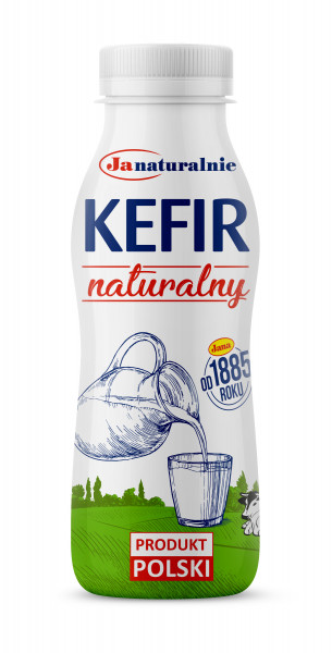 Jana kefir naturalny 1,5% tłuszczu 375 g