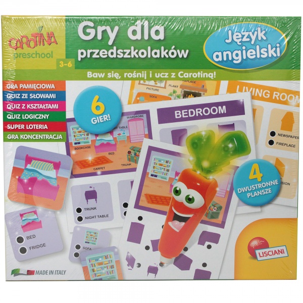 Carotina gry dla przedszkolaków - język angielski 