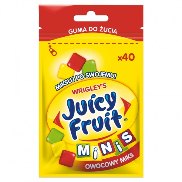 Juicy Fruit Owocowy Miks 40 minidrażetek/28g