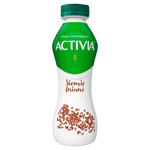 Jogurt Activia do picia naturalny+siemię lniane/280g 
