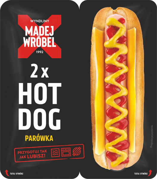 Parówki Madej Wróbel hot dog 2x135g 