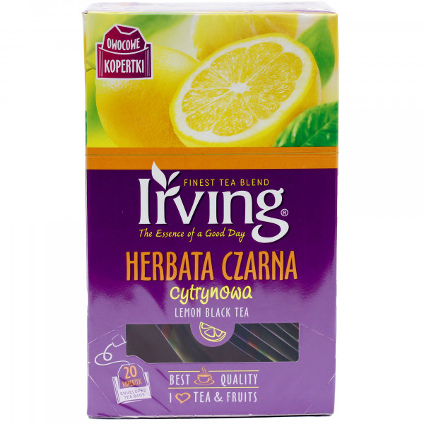 Herbata ekspresowa Irving czarna cytrynowa 20tx1,5g 