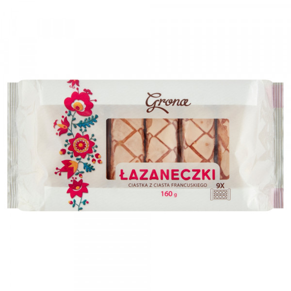 Ciastka Grona z ciasta francuskiego łazaneczki 