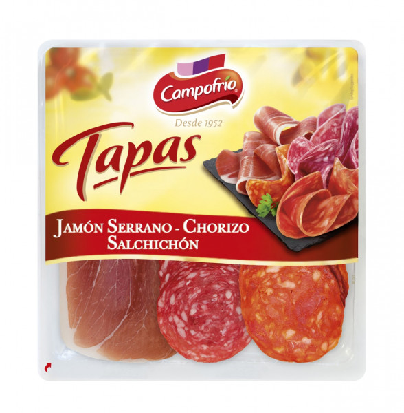 Zestaw campofrio jamon serrano-chorizo-salchicon 120g 