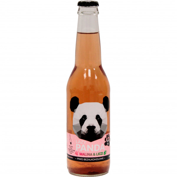Piwo lazy panda malina &amp; liczi bezalkoholowe 0,0% 